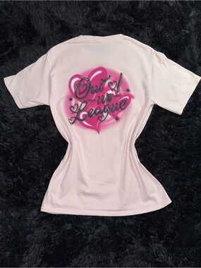 Empyre Pink Heart Graphic Tee 🩷 “Out of ur League” 🎀